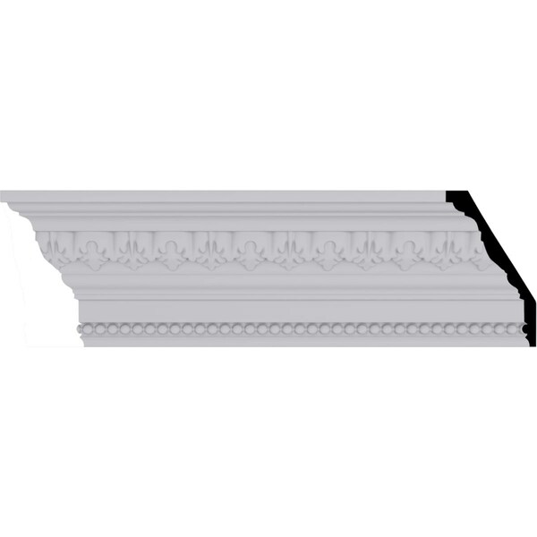 Ekena Millwork 4 3/4"H x 2 3/4"P x 5 3/8"F x 94 1/2"L, (2 1/4" Repeat) Nadia Crown Moulding MLD05X03X05NA - main